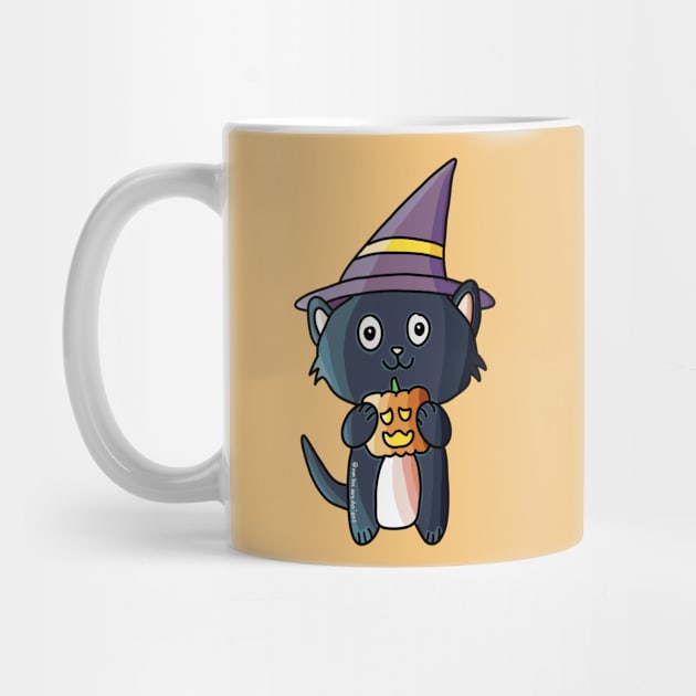 Spooky Halloween Kitty by nonbeenarydesigns